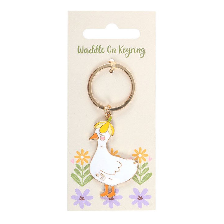 'Waddle On' Duck Keyring