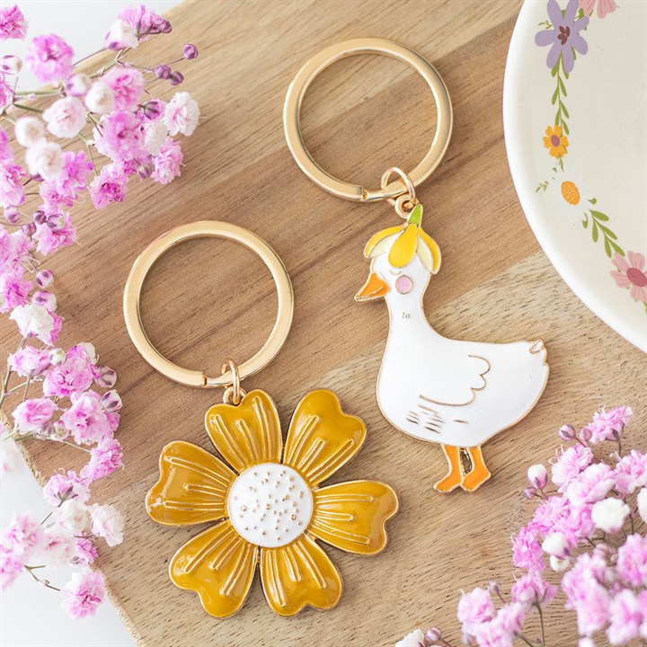 'Waddle On' Duck Keyring