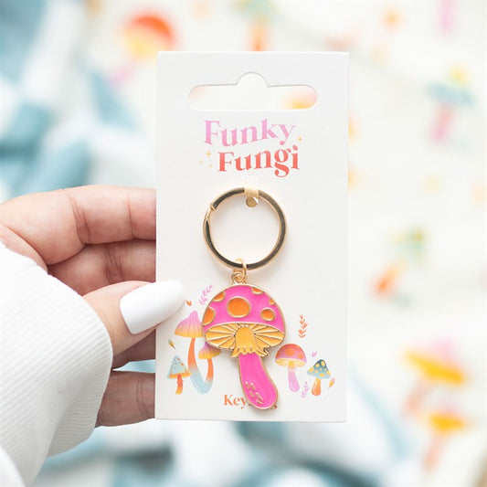 'Funky Fungi' Mushroom Keyring