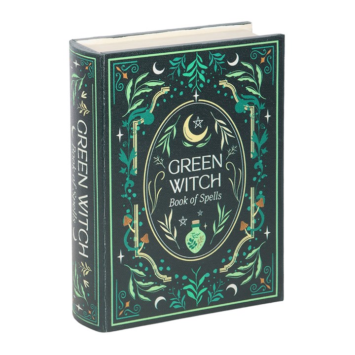 'Green Witch' Book Shaped Storage Box