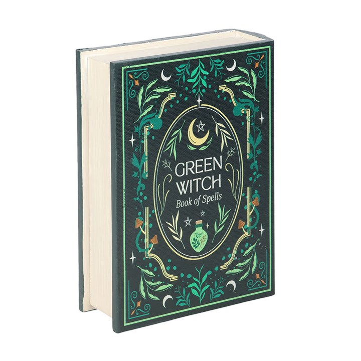 'Green Witch' Book Shaped Storage Box