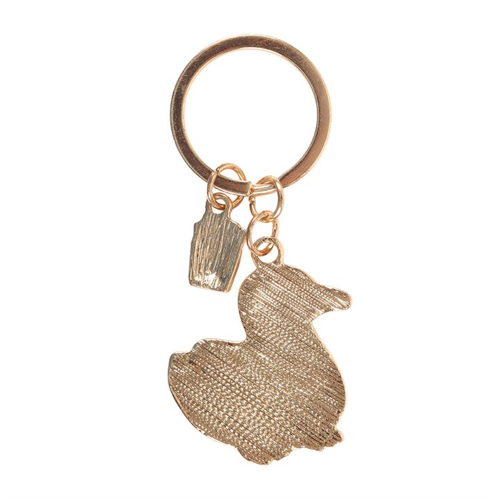 'Happier than a Seagull with a Chip' Keyring