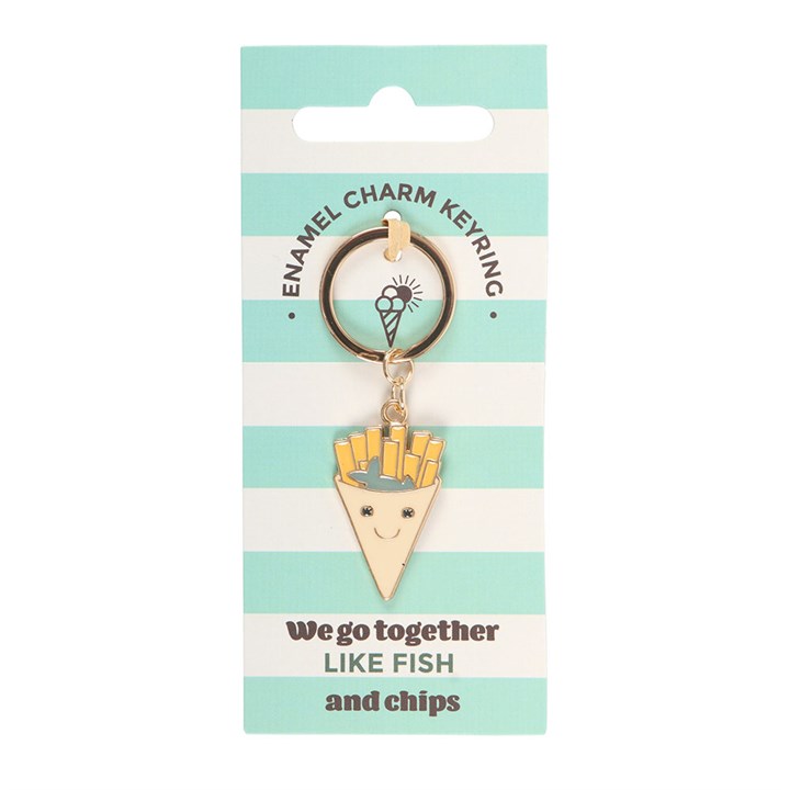 'We Go Together Like Fish and Chips' Keyring