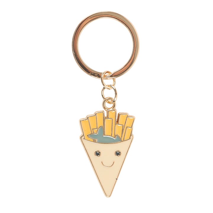 'We Go Together Like Fish and Chips' Keyring