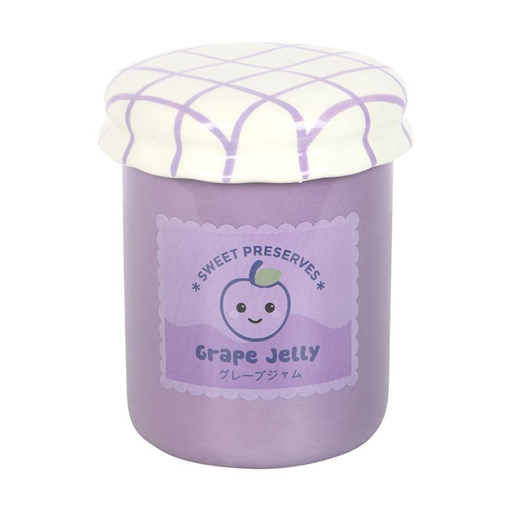 Ceramic kawaii style grape jelly shaped wax melter and oil burner.