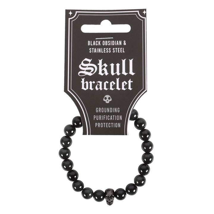 Black Obsidian 'Skull' Bracelet