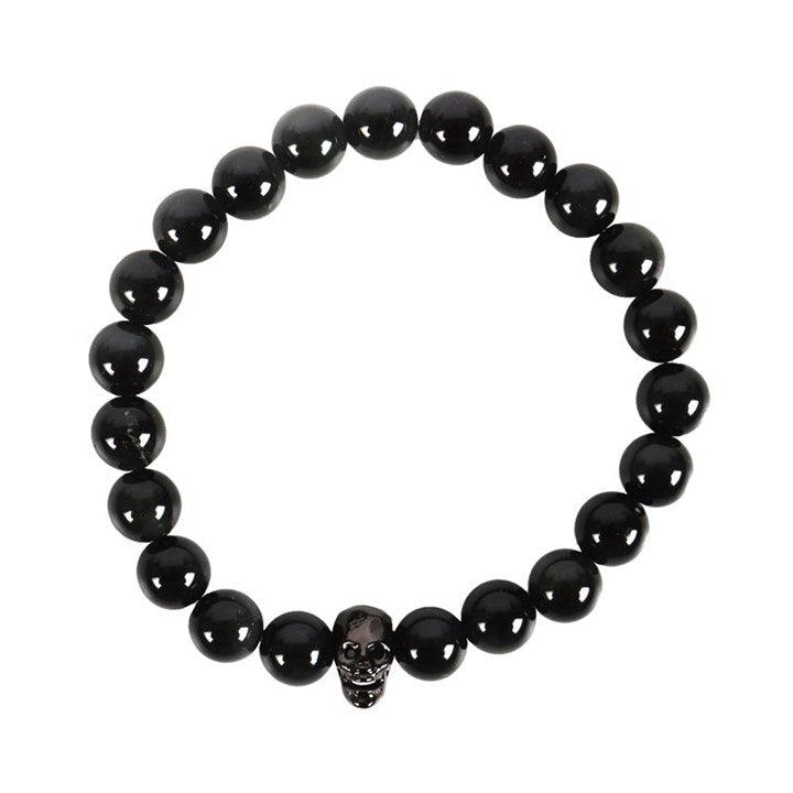 Black Obsidian 'Skull' Bracelet