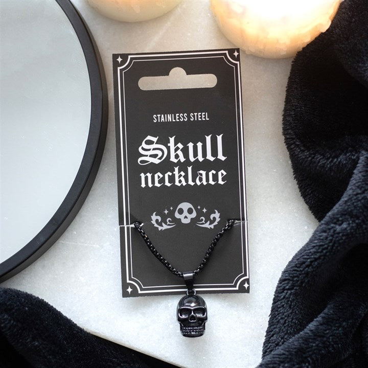 Black 'Skull' Pendant Necklace
