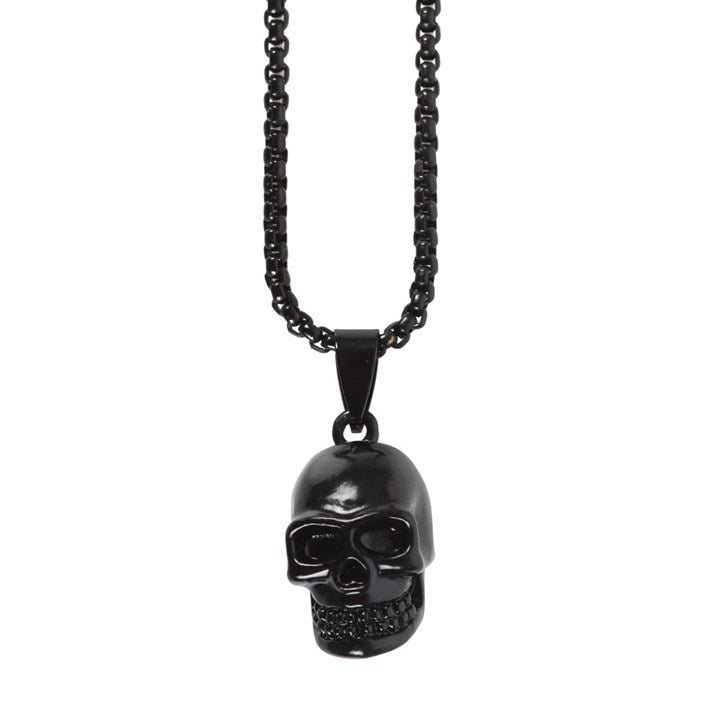Black 'Skull' Pendant Necklace