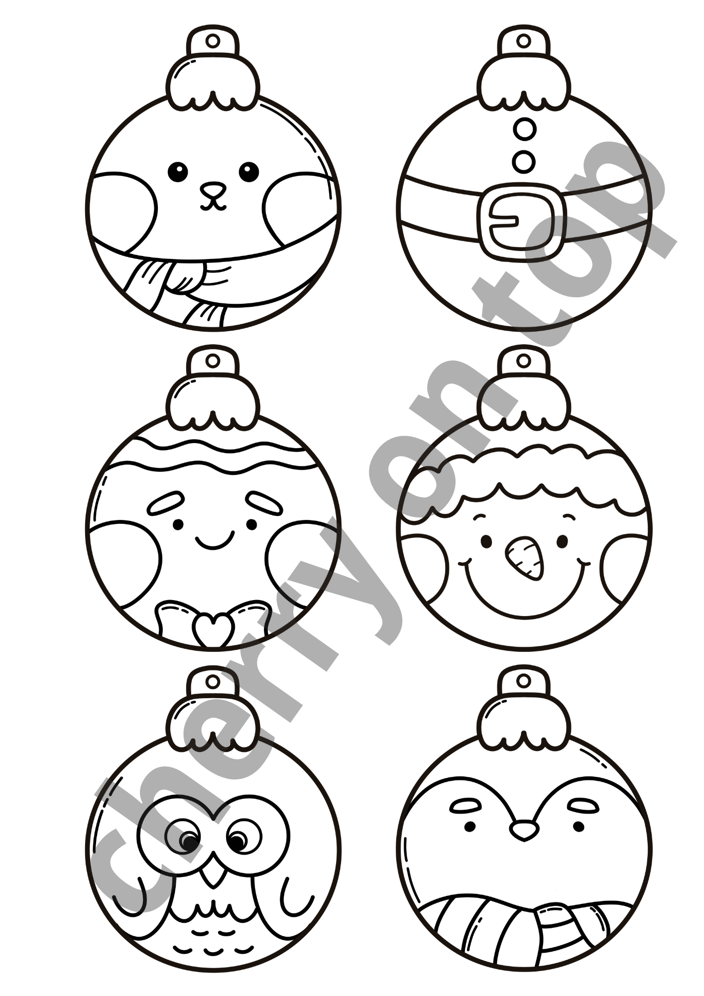 Christmas Colouring Sheets Bundle I 20+ Colouring Sheets I Print & Colouring
