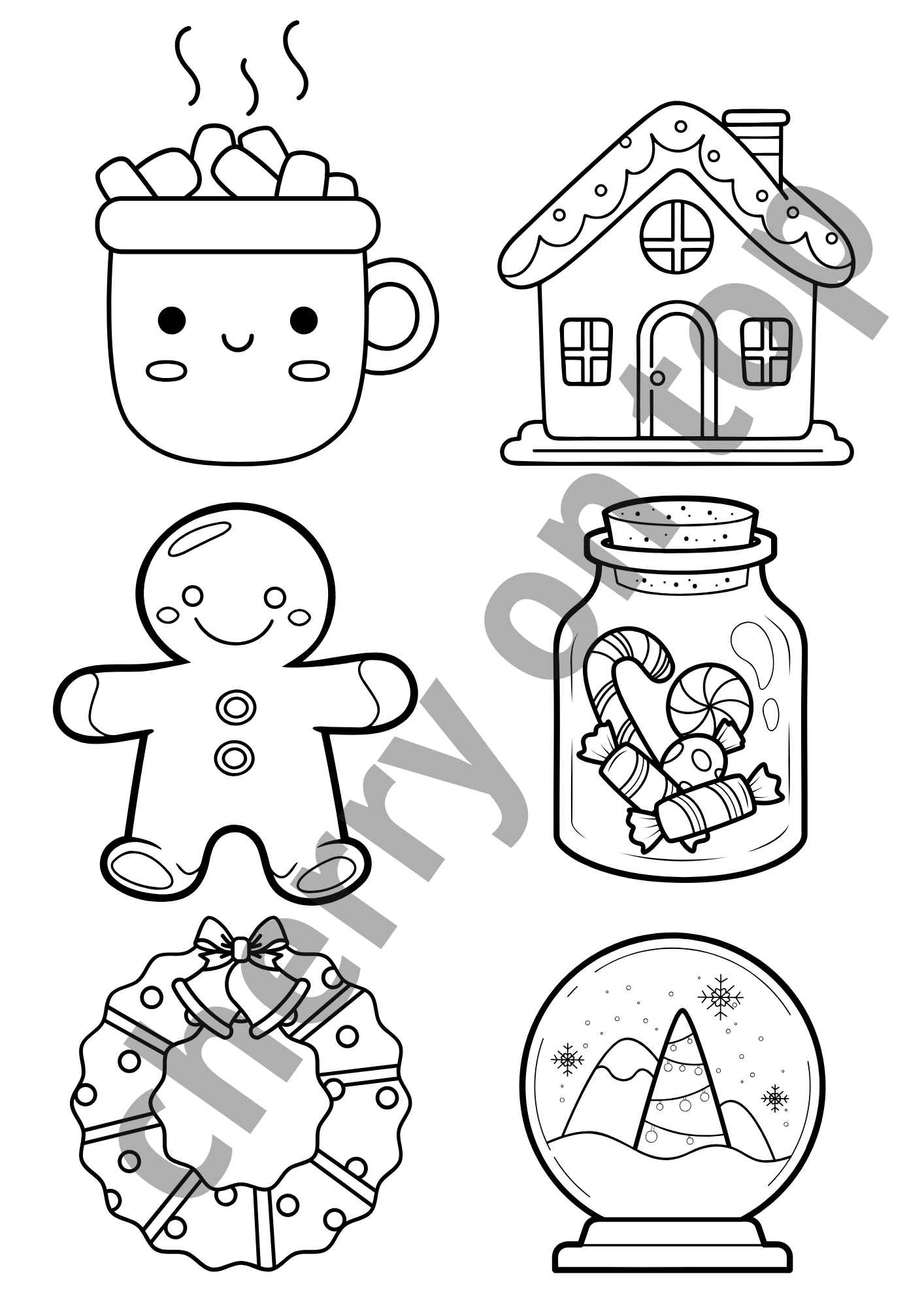Christmas Colouring Sheets Bundle I 20+ Colouring Sheets I Print & Colouring
