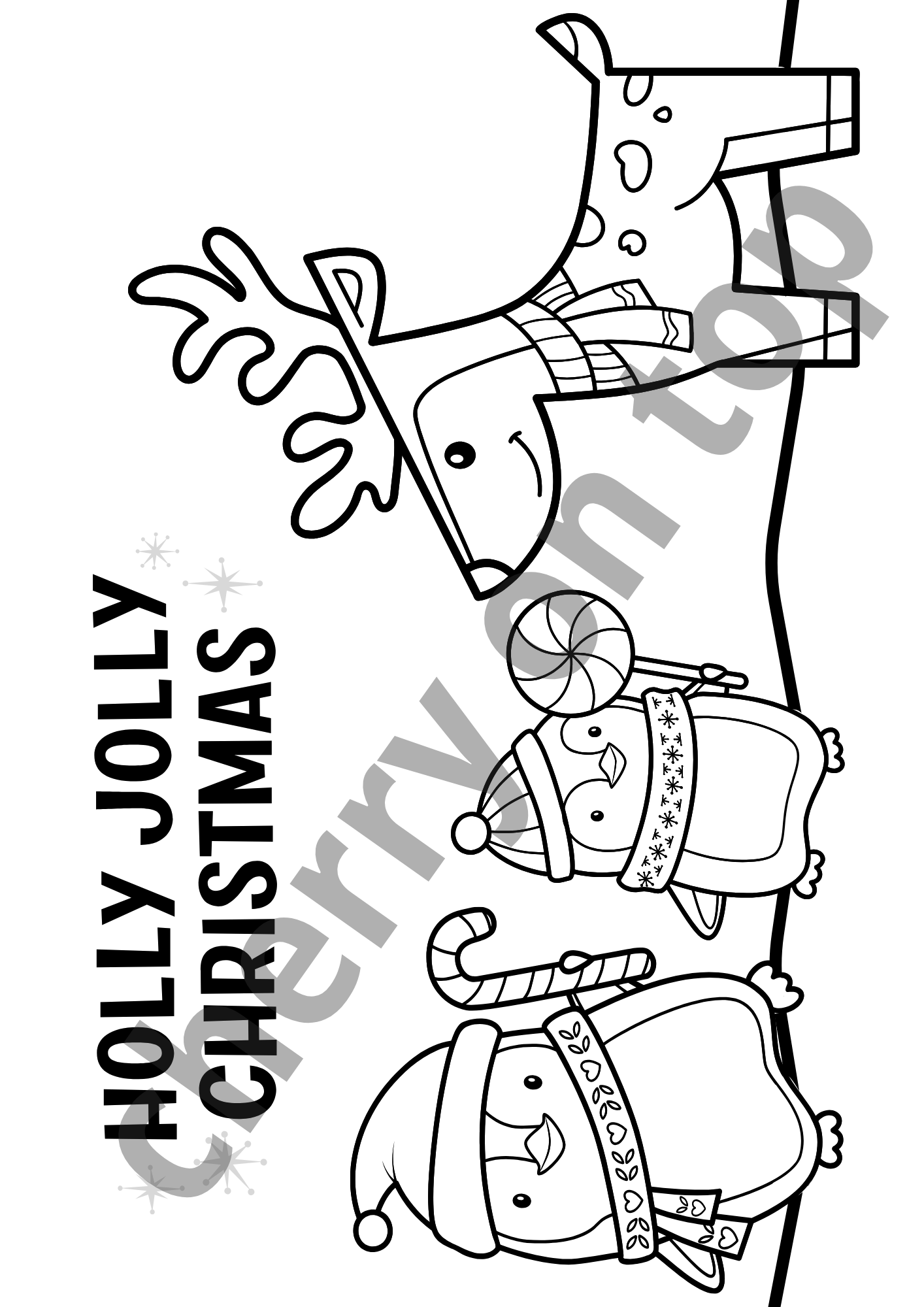 Christmas Colouring Sheets Bundle I 20+ Colouring Sheets I Print & Colouring