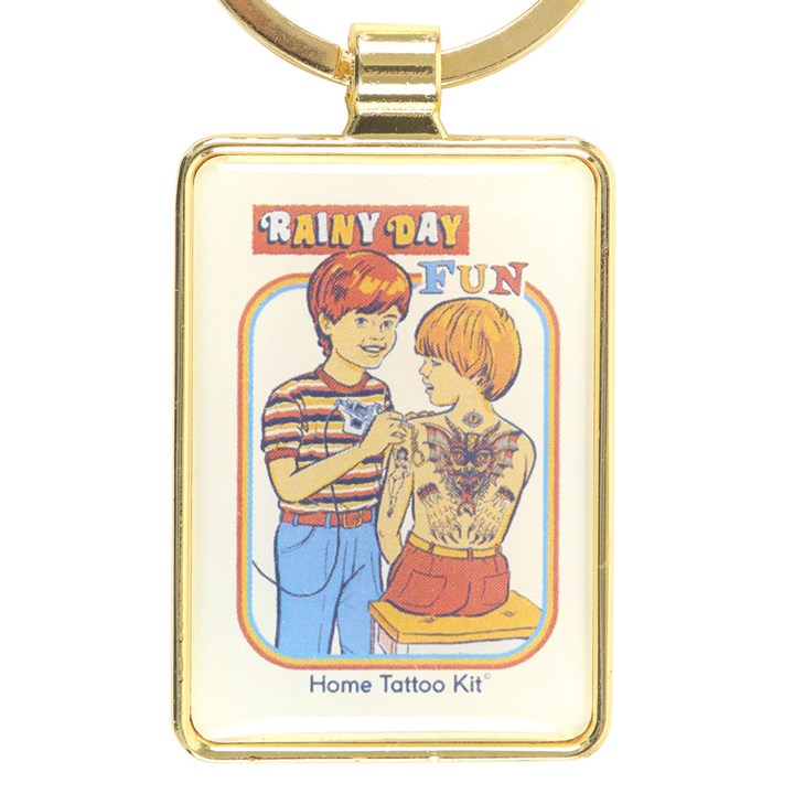 'Rainy Day Fun' Keyring ~ Steven Rhodes