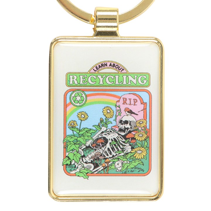 'Learn About Recycling' Keyring ~ Steven Rhodes