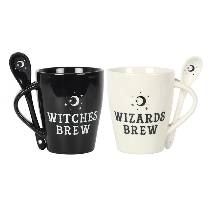 'Witch and Wizard Brew' Mug and Spoon Set