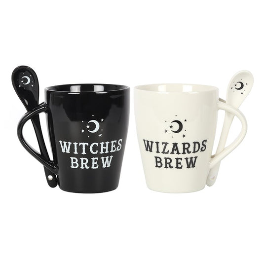 'Witch and Wizard Brew' Mug and Spoon Set