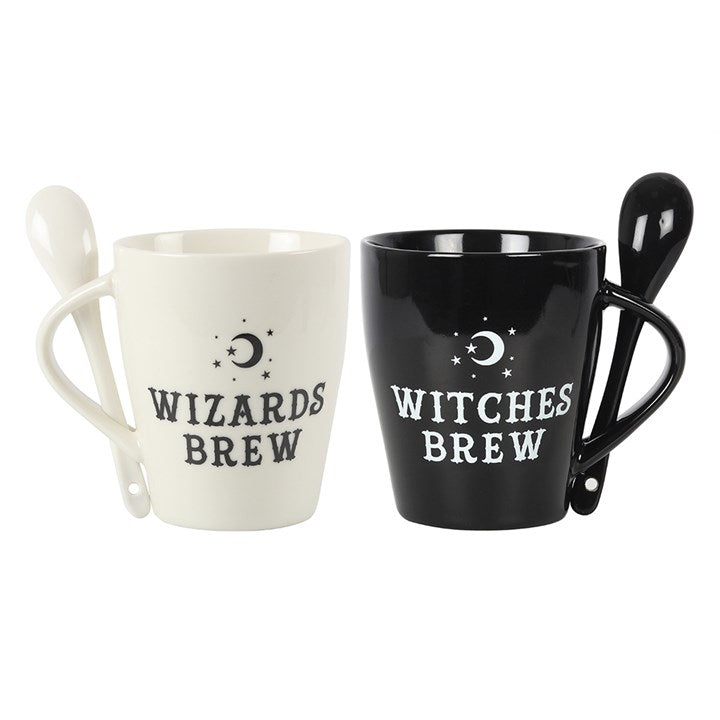 'Witch and Wizard Brew' Mug and Spoon Set