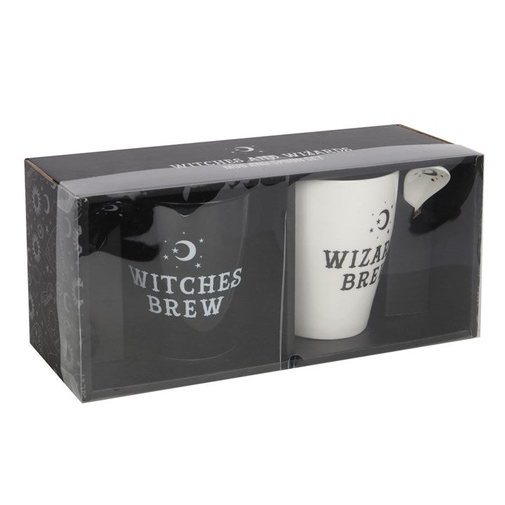 'Witch and Wizard Brew' Mug and Spoon Set