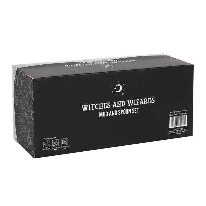 'Witch and Wizard Brew' Mug and Spoon Set