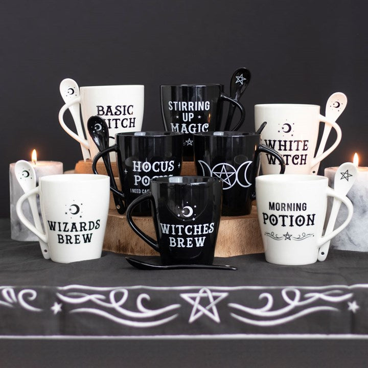 'Witch and Wizard Brew' Mug and Spoon Set