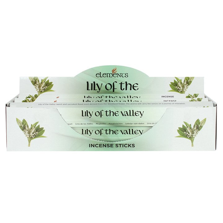Elements Lily of the Valley Incense Sticks ~ 6 Packs