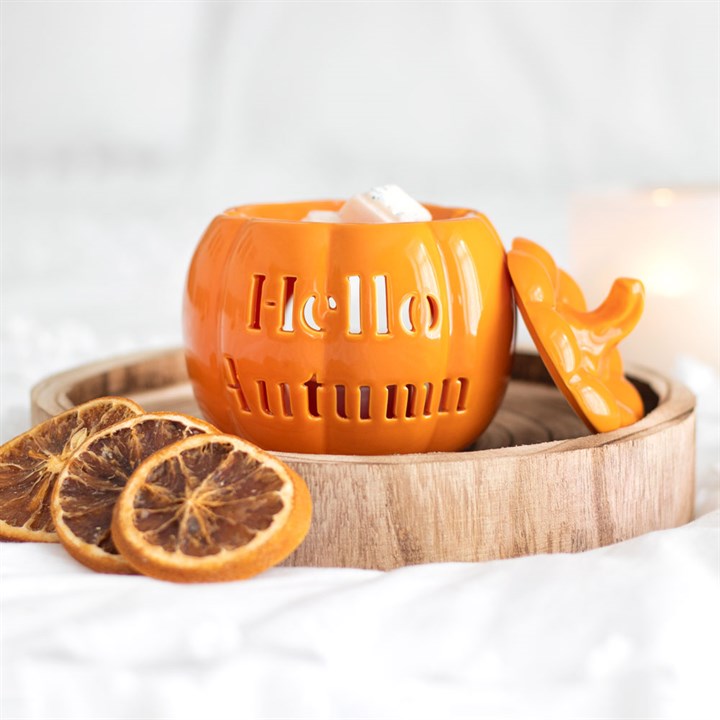 Hello Autumn Pumpkin Wax Melter I Oil Burner