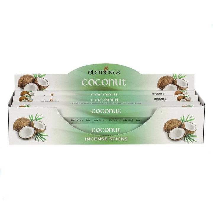 Elements Coconut Incense Sticks ~ 6 Packs