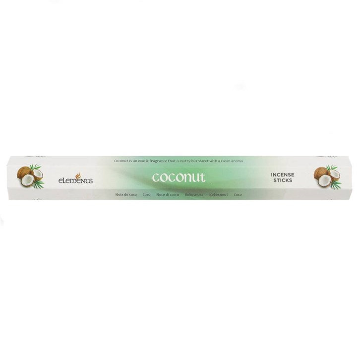 Elements Coconut Incense Sticks ~ 6 Packs