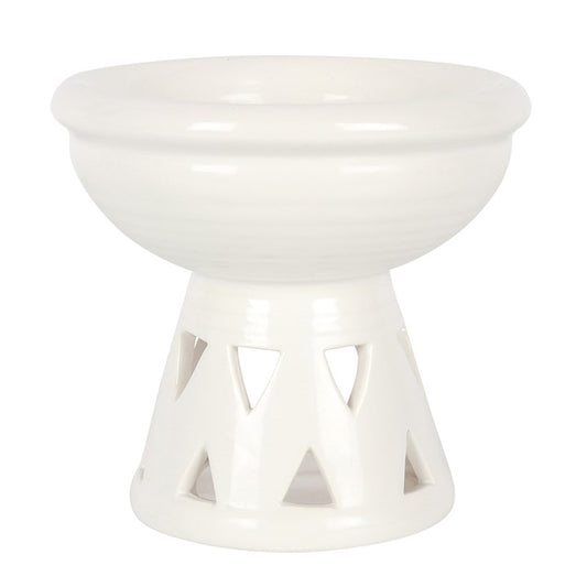 Off White Deep Bowl Wax Melter I Oil Burner