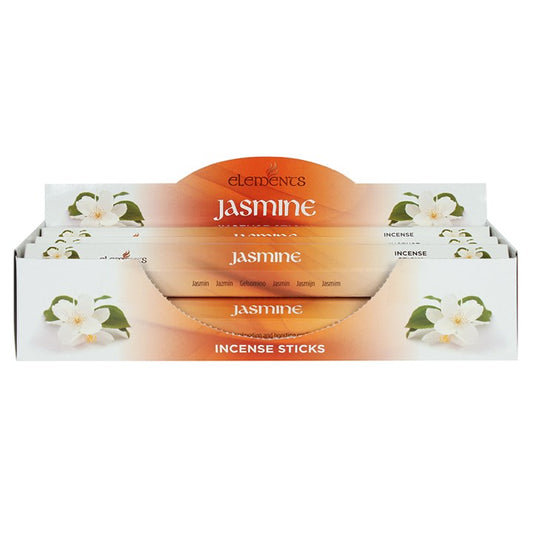 Elements Jasmine Incense Sticks ~ 6 Packs