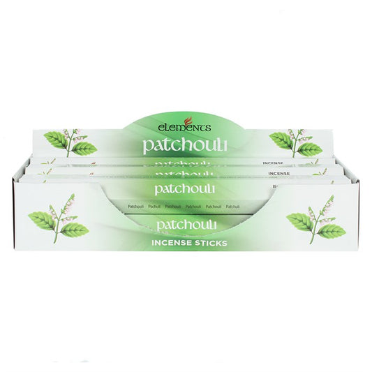 Elements Patchouli Incense Sticks ~ 6 Packs