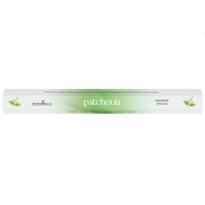 Elements Patchouli Incense Sticks ~ 6 Packs