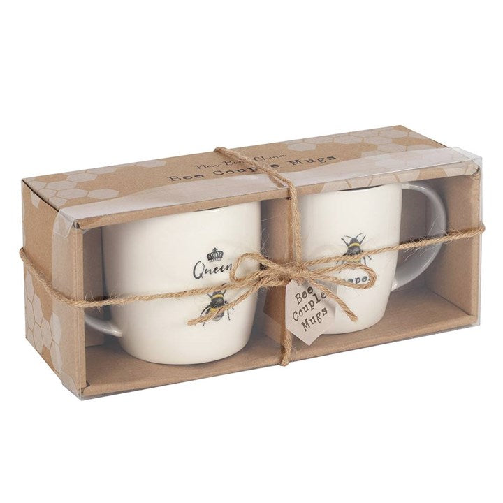 'Queen Bee and Bee Keeper' Mug Set