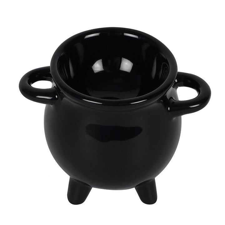 Cauldron Egg Cup with Broom Spoon-