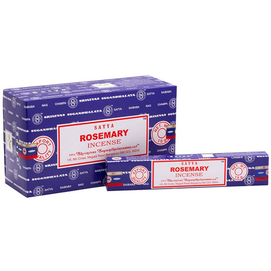 Satya Rosemary Incense Sticks ~ 12 Packs