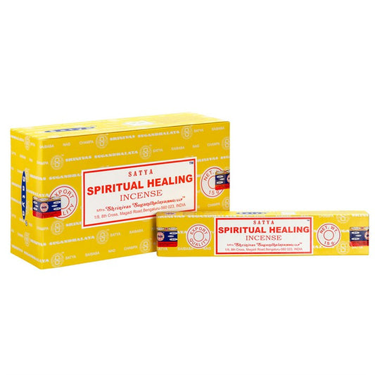 Satya Spiritual Healing Incense Sticks ~ 12 Packs