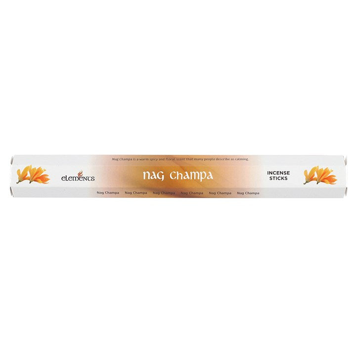 Elements Nag Champa Incense Sticks ~ 6 Pack