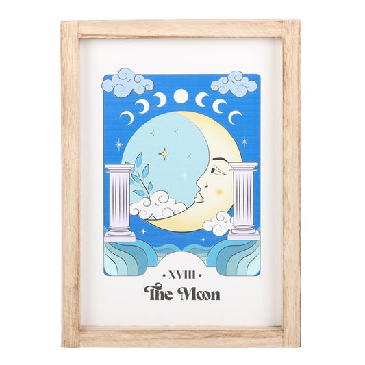 'The Moon' Celestial Wall Print ~ Framed