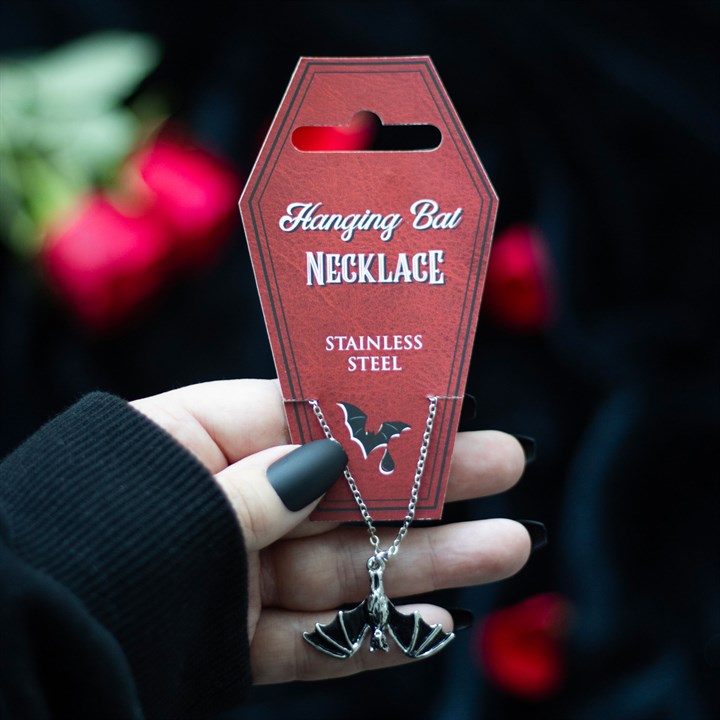 'Hanging Bat' Pendant Necklace