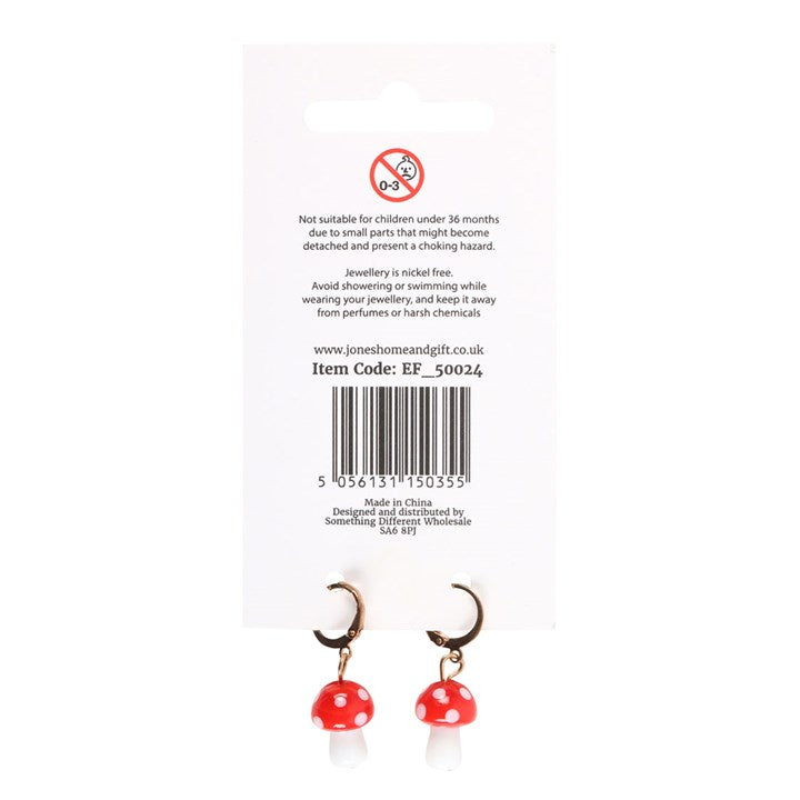 Toadstool Dangly Earrings