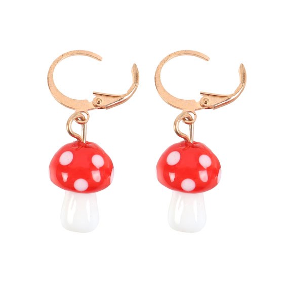 Toadstool Dangly Earrings