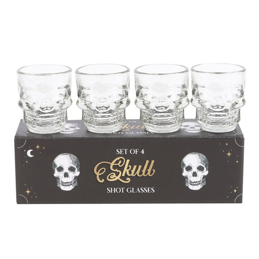 Skull Shot Glasses ~ Set of 4