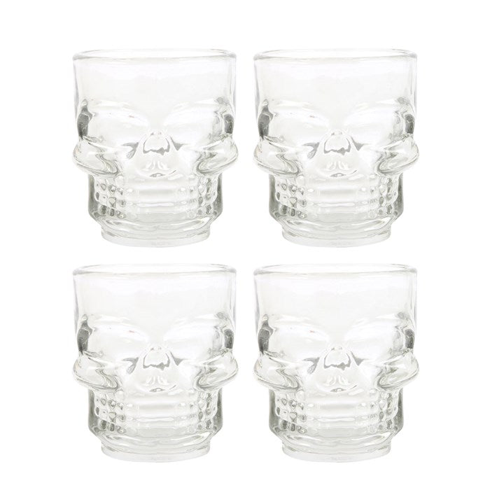 Skull Shot Glasses ~ Set of 4