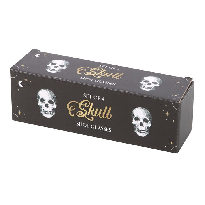 Skull Shot Glasses ~ Set of 4