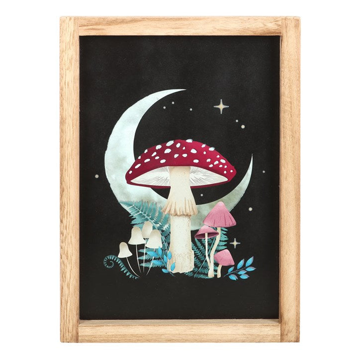'Forest Mushroom' Wall Art ~ Framed
