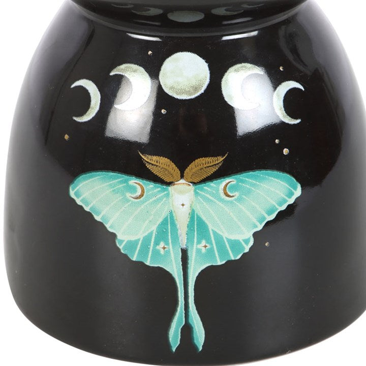 Luna Moth Ceramic Wax Melter I Oil Burner