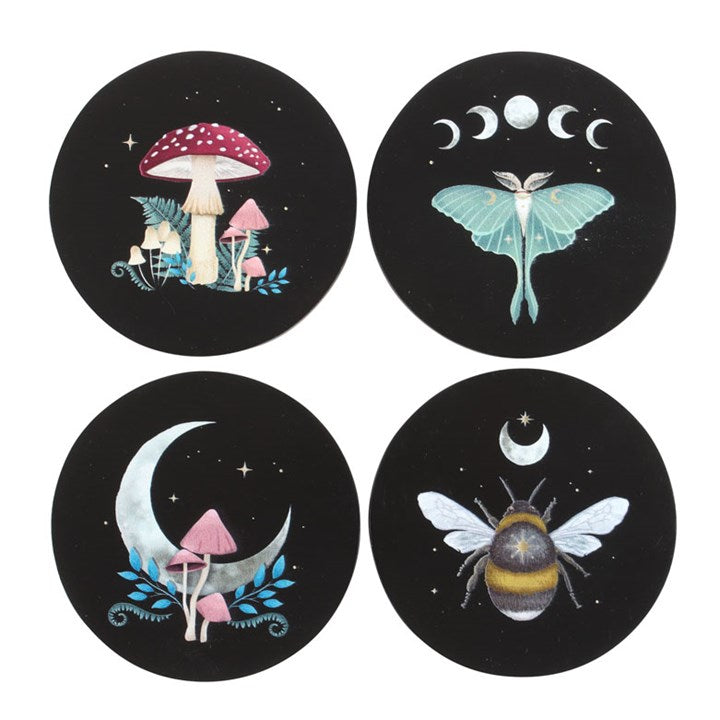 'Dark Forest' Coasters ~ Set of 4