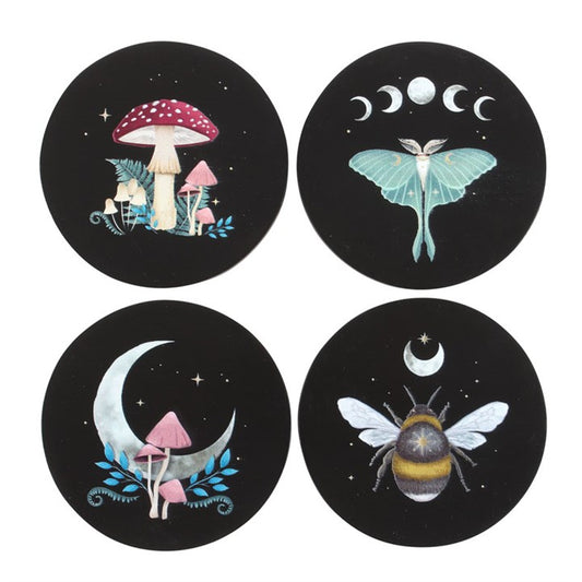 'Dark Forest' Coasters ~ Set of 4