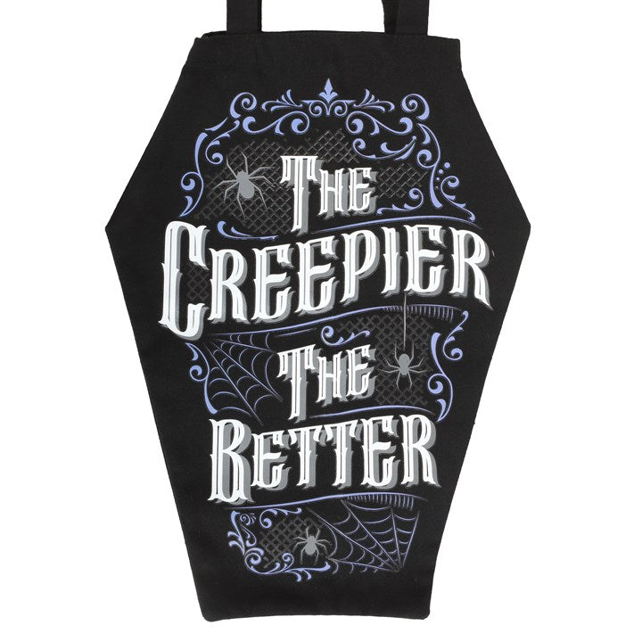 'The Creepier the Better' Coffin-Shaped Tote Bag