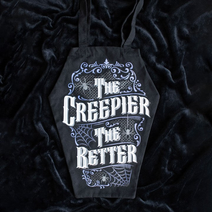 'The Creepier the Better' Coffin-Shaped Tote Bag